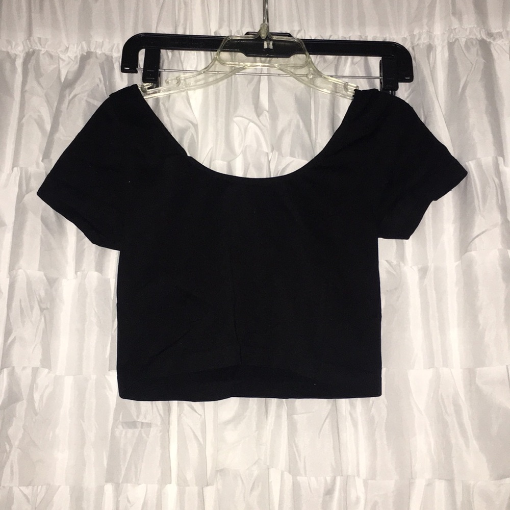 Skinny Black Crop Top